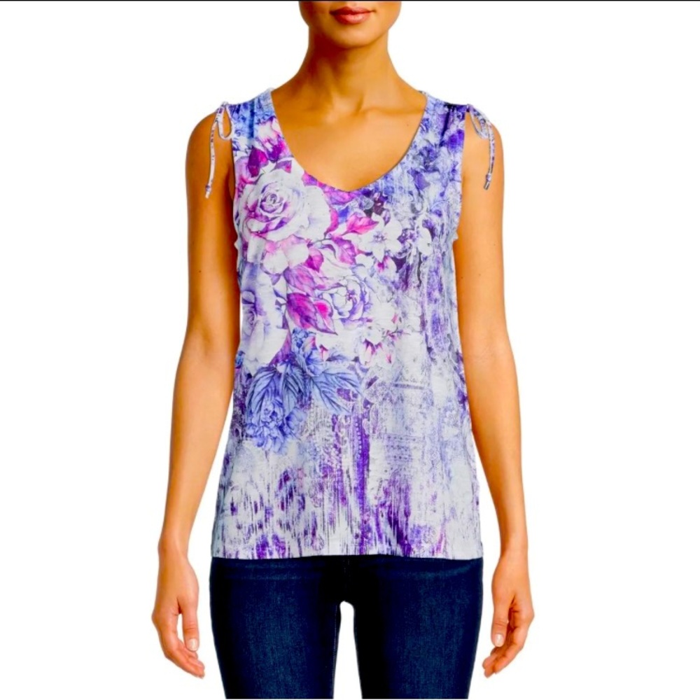 Concepts sleeveless floral top